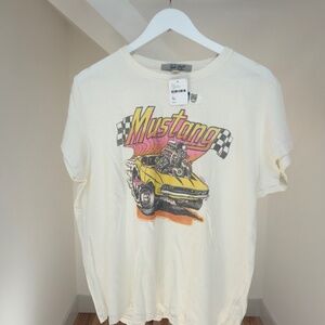 New Junk Food Clothing Mustang Graphic T-Shirt XL